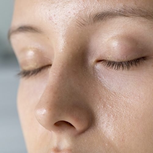 closeup-portrait-white-woman-eyes-closed